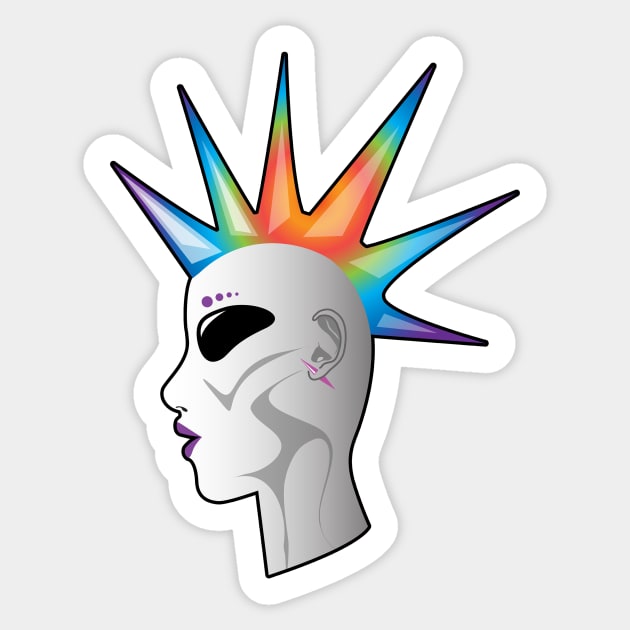 Punk Sticker by YiannisTees